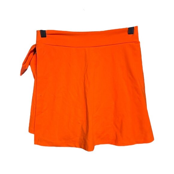 Susana Monaco NWT Revolve Side Tie Mini Skort in Lava Orange - Picture 4 of 5